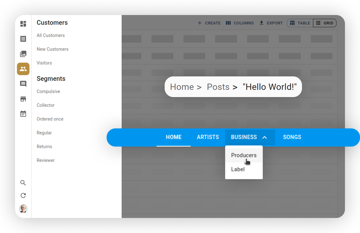 Demo of the Navigation module